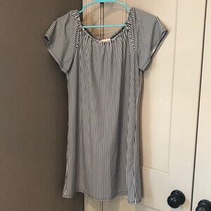 Like NEW Black White Striped Jude Connally Dress